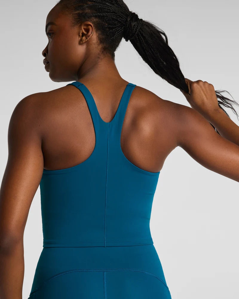 High Neck Cropped Tank with FlexForm Cups